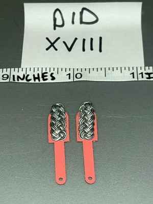 1/6 Scale WWII German Afrika Korps Officer Shoulder Boards - DID Supply / Tanker