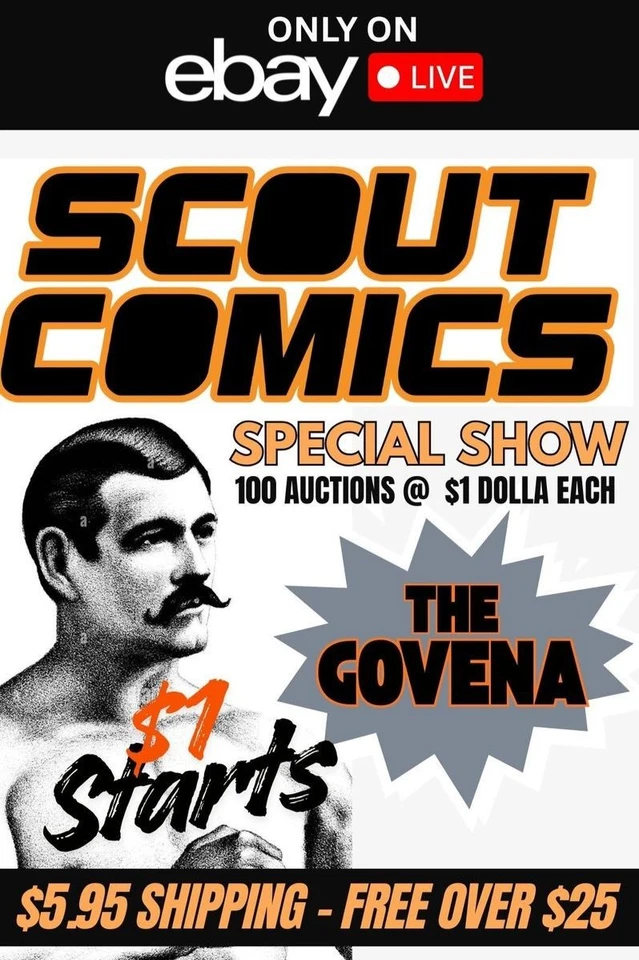 MORNING SPECIAL - 50 AUCTIONS @  $1 DOLLA EACH - LIVE W/THE GOVENA