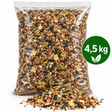 Papageienfutter 4,5kg Nymphensittich Rosella Hirse Mais Apfel Erdn&uuml;sse