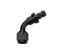 ALLSTAR PERFORMANCE Pushlock Hose End Black 60 Deg Elbow -6 ALL49442