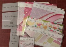 Creative Memories Perfect Fit Double-Dipped Sheets Sticker Sheets Vellum Lot