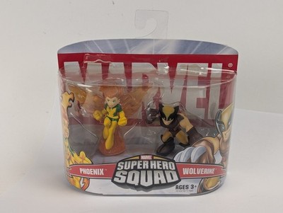 2006 Hasbro Marvel Super Hero Squad Phoenix Wolverine 2 Set Figure Pack Sealed