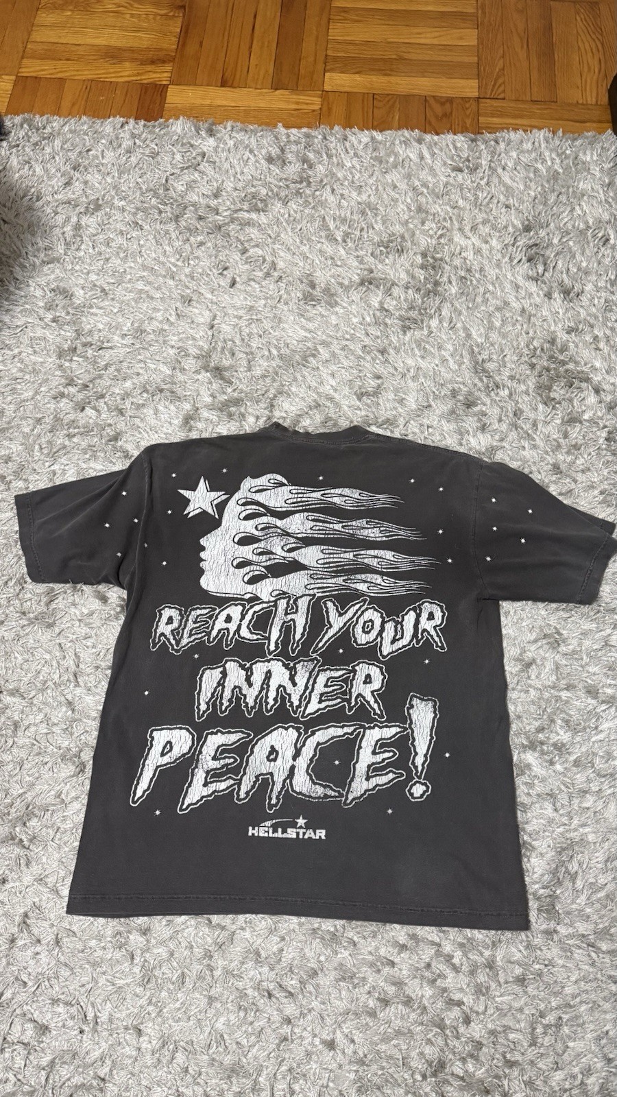 Hellstar Inner Peace Skeleton Graphic Cotton T-Sh… - image 2