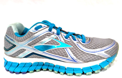 BROOKS GTS 16 Women's US 6.5/37.5 Running Shoes Turquoise Silver $160 EUC *