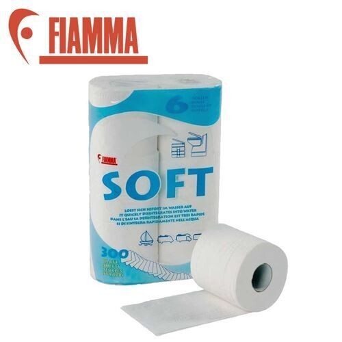 Fiamma Toilet Roll Paper 6 Pack Chemical Loo Potti Camping Motorhome Caravan