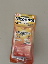 Nicorette Nicotine Polacrilex Gum - fruit chill - 4 mg - 20 Pieces