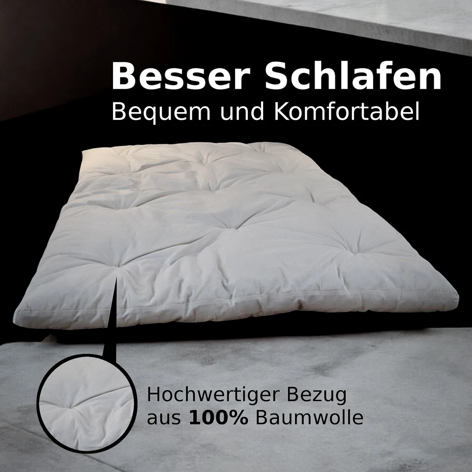 Japanwelt Futon Matratze Rollmatratze Schlafmatte Bodenmatratze Futonbett Bett - Bild 3 von 4