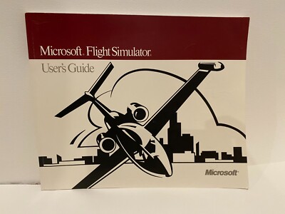 Vintage Microsoft Flight Simulator (1991) Manual Flight Handbook/User guide