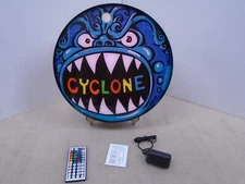 Cyclone Pinball Design 2 15-inch Round LED Wall Display light box