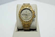 Orologio Giocattolo Nuovo Fluo Pearly Chrono Metallo Oro MOP $275 Watch