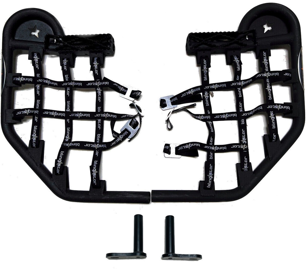 Blingstar Factory Series Nerf Bars Textured Black Yamaha