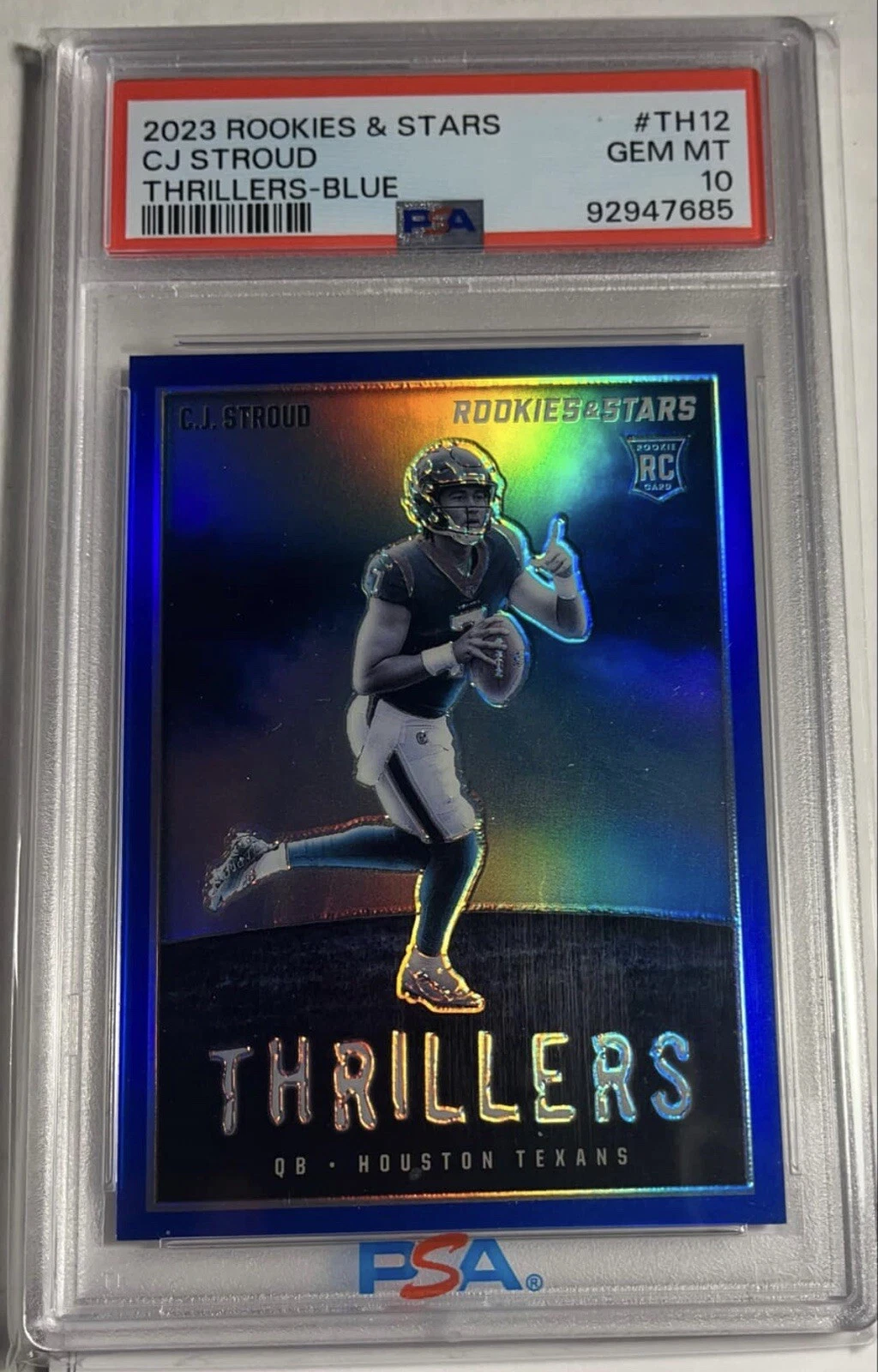 CJ Stroud Panini Rookies & Stars Thrillers #TH12 Blue