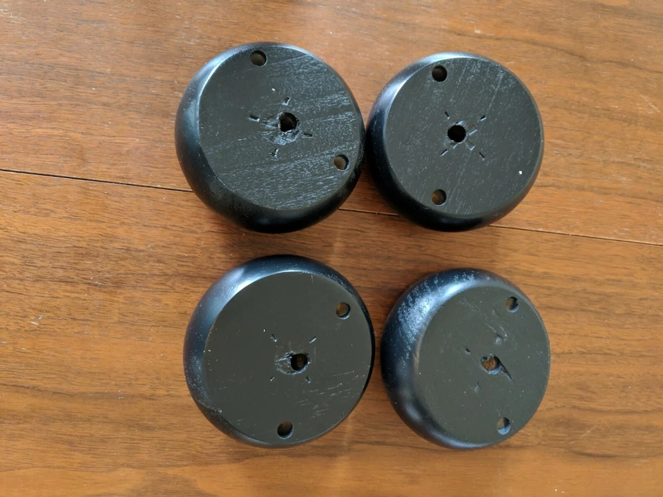 Crosley Furniture Alexandria Bun Foot - Negro Foto 3 de 4