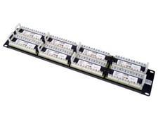TRENDnet 48-Port Cat6 Unshielded Patch Panel, Wallmount Or Rackmount, Compatible