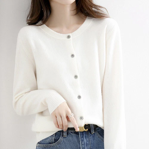 Womens Cardigan Soft Long Sleeve Size 6-18 Spring Autumn Ladies Knitted Top Gift - Picture 16 of 33
