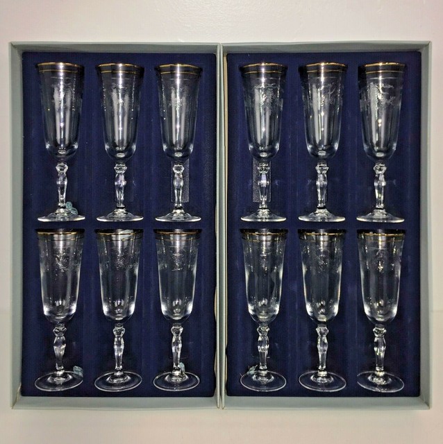 Vintage Crystal J.G. Durand 16cl. champagne flutes, Lot of 12 eBay