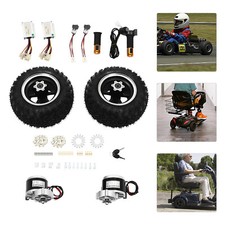 10" 24V 250W Motor Drive Air Wheels Conversion Kit forElectric Cart ATV Scooters