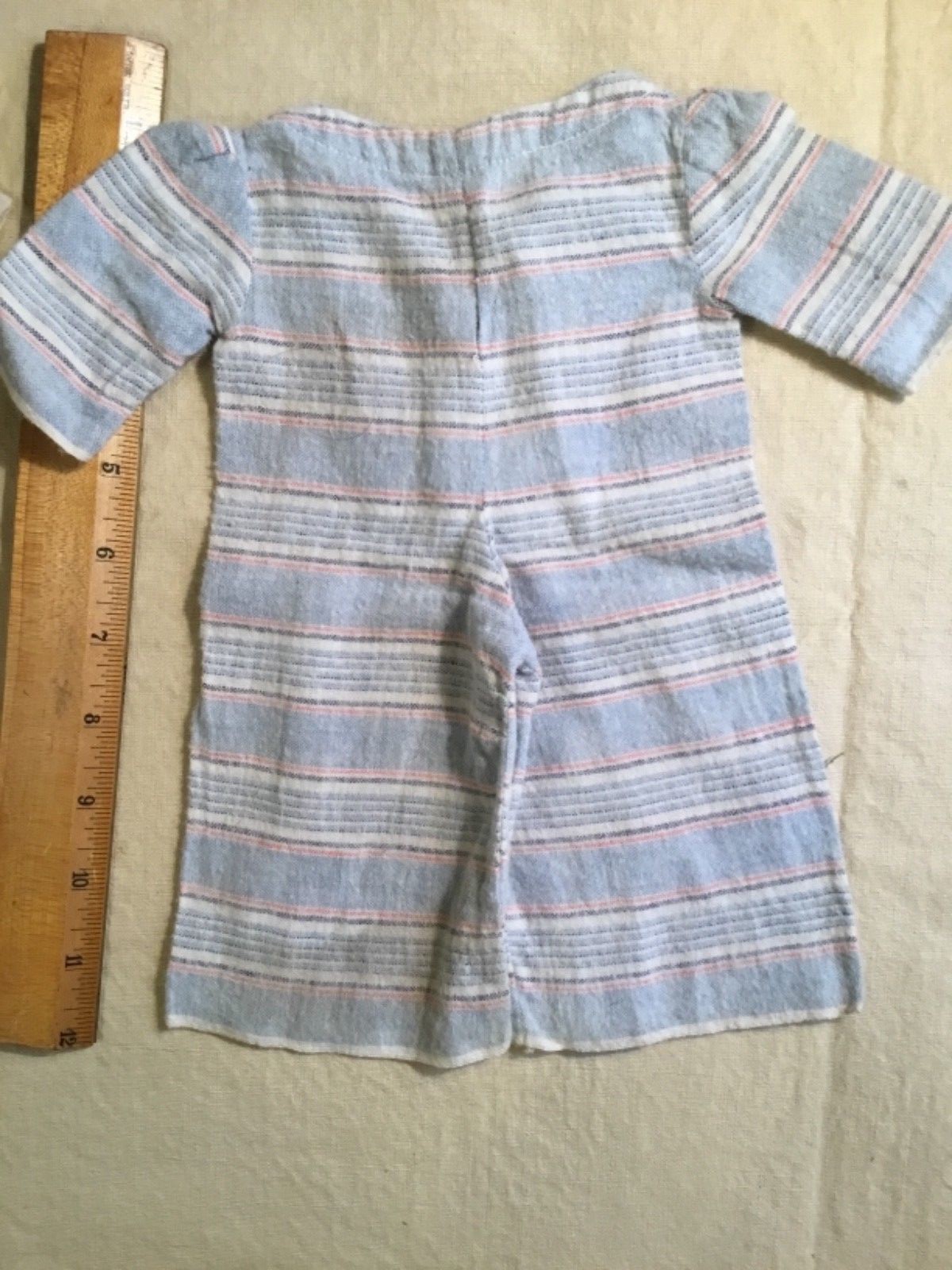 Vintage pair of Doll Romper outfits - 2 pieces - 9-1/2&rdquo;t x 5&rdquo; under arms