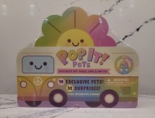 2024 Pop It Pets Specialty Set PEACE LOVE  POP ITS VAN 32 Surprises Storage