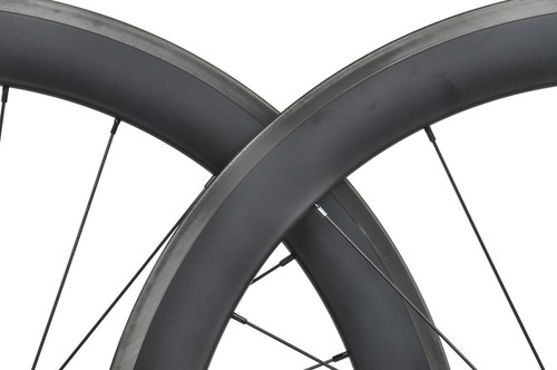 55mm Clincher wheelset carbon matt front rear 700C Road bike wheels rim brake - Picture 8 of 8