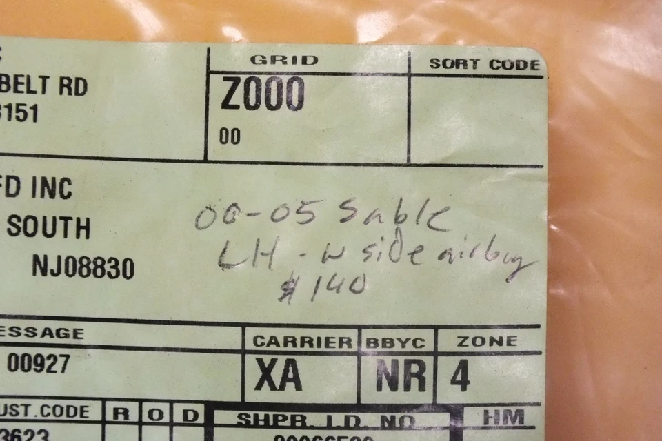 Cojín trasero asiento delantero izquierdo Mercury Sable 00-05 con aire lateral 2F4Z-5464811-AA  Foto 4 de 4