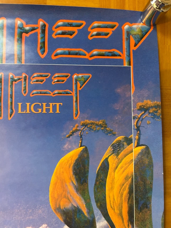 Póster promocional original de Uriah Heep/Mar de luz 1995 Japón A2 16x23 pulgadas 420x594 mm Foto 4 de 4