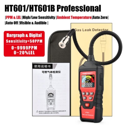 HT601B Gas Leak Detector Combustible Gas Detector Featuring Digital Display ot25