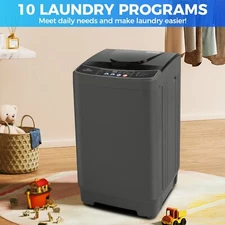Portable Washing Machine 15.6Lbs Fully Automatic Laundry Home Washer Machines