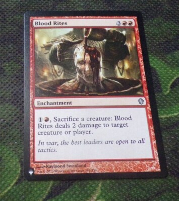 blood rites mtg card list Blood Rites - The List: Commander 2013 Uncommon MTG Card Near Mint