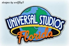 CRAFTECAFE UNIVERSAL TITLE premade paper piecing scrapbook diecut piece WOLFFEY5