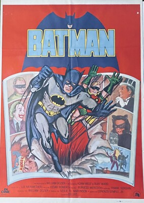1979 Original Vintage Spanish Classic Film Movie Batman Marvel B1 Poster