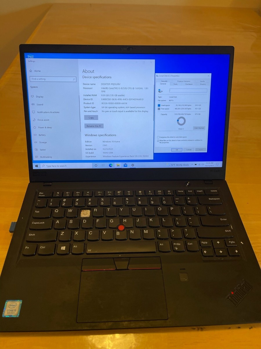 LENOVO THINKPAD X1 CARBON 6TH GEN 14'' Intel I5-8250U 1.6GHZ LENOVO THINKPAD X1 CARBON 6TH GEN 14'' Intel I5-8250U 1.6GHZ