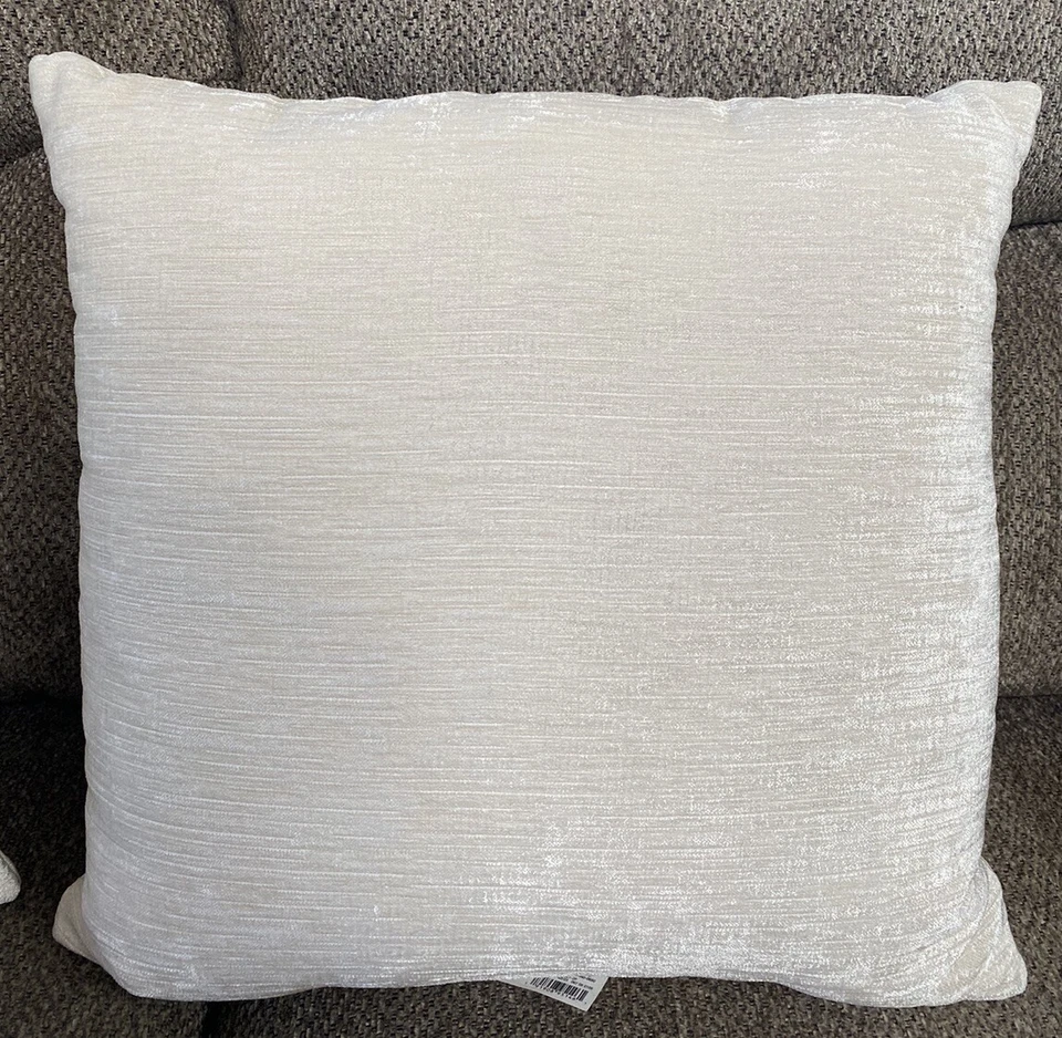 (Lot Of 2)Threshold Decor Toss Pillow White 18”X 18” New - Image 2 of 4