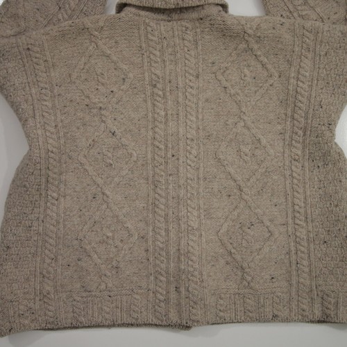 Carraig Donn Made Ireland Cardigan Sweater Cable Knit 100% Wool Medium - Picture 16 of 17