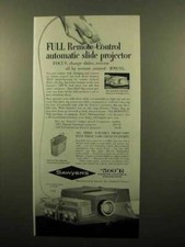 1960 Sawyer's 500 R Projector Ad - Full Remote Control