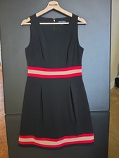 TOMMY HILFIGER Black A Line Fitted Dress Sleeveless Round Neck Women’s Size 8
