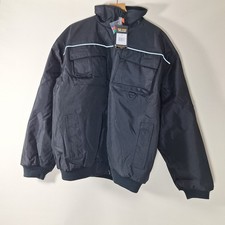 Workguard Result Black Coat R300X Reflective Strip, Size Large, New with Tags