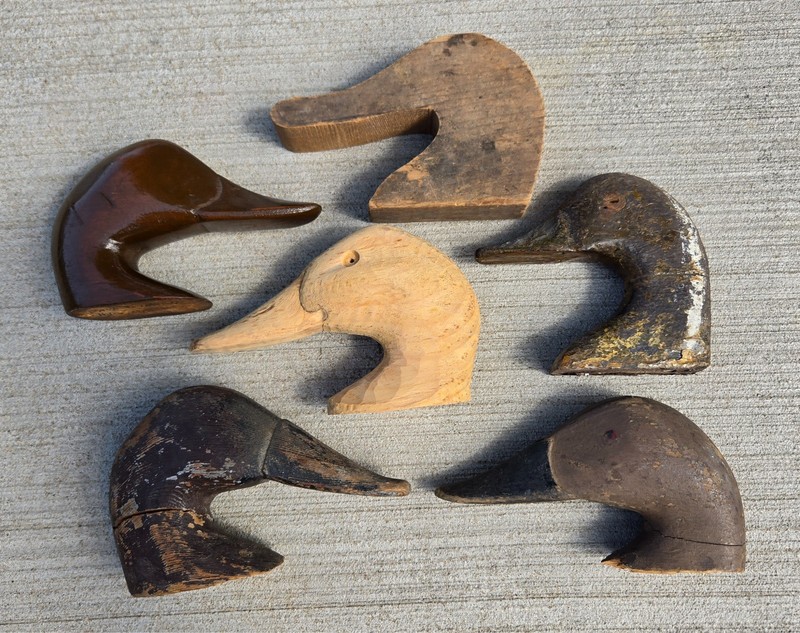 Wooden Duck Decoy Heads