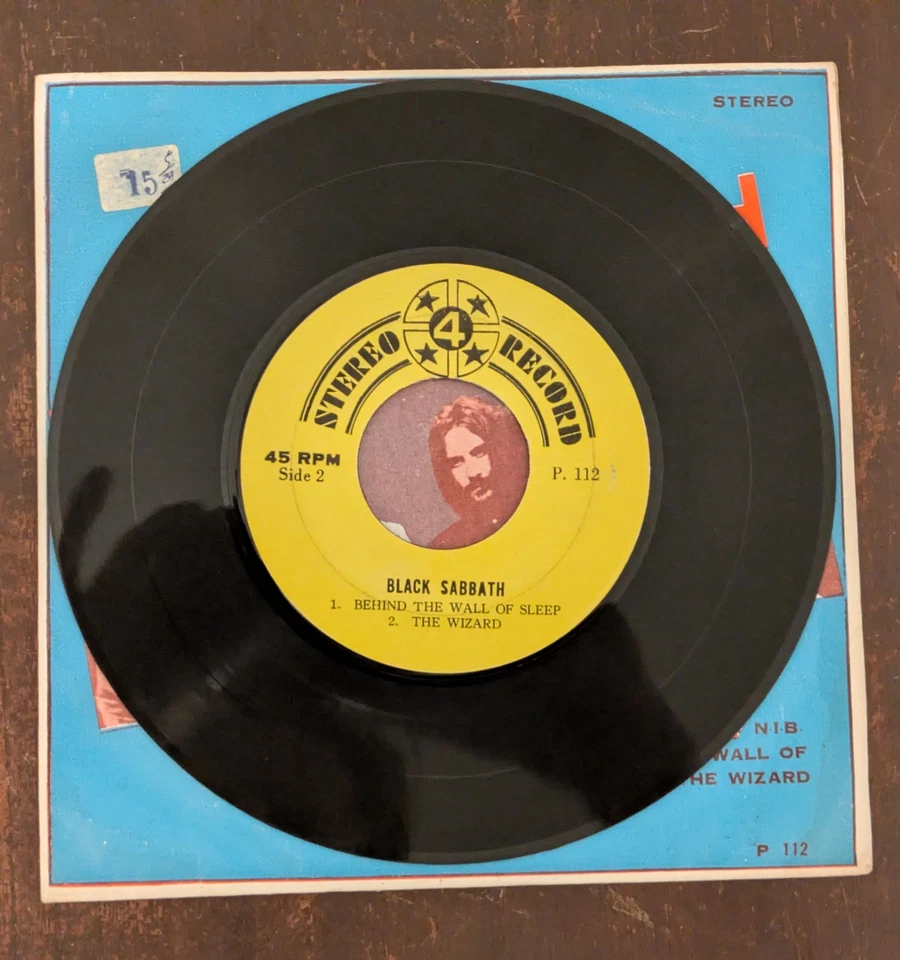 Black Sabbath NIB/Behind The Wall Of Sleep/The Wizard Ultra Rare Thailand EP - Image 4 of 4
