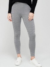 V BY VERY LADIES HIGH WAIST CHECK LEGGINGS BLACK NEW SIZE 10 ref 159/180 