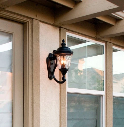 Maxim Carriage House 20" High Upbridge Arm Outdoor Wall Light - Picture 6 of 9