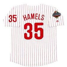 Cole Hamels 2008 Philadelphia Phillies World Series White Jersey Men’s Large