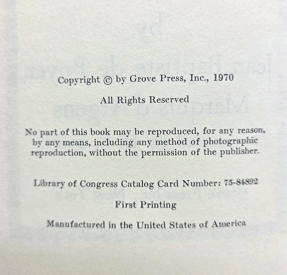 Thérèse the Philosopher (1970) – Grove Press First Printing – Vintage Hardcover - Image 4 of 4