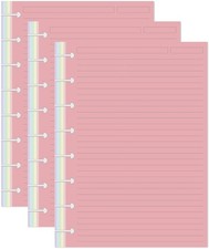 (3-Pack) Junior Size TUL 300 Sheets, White, Blue, Pink, Yellow, Green