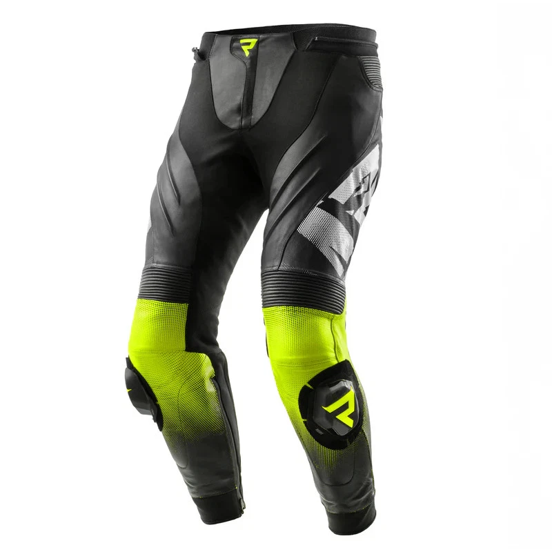 Rebelhorn Inferno Moto Leather Black White Fluo Yellow, photo 1 of 12