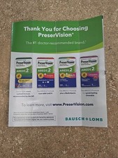 Coupon Bausch & Lomb PreserVision. Integratore di vitamine e minerali per gli occhi Exp.  12/27