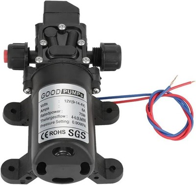 12V 70W Membran Wasserpumpe selbstansaugend Caravan Boot Wohnmobil