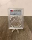 2019-W 1 oz Silver American Eagle - FDOI - Burnished - PCGS SP 70 -