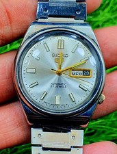 Vintage Of Seiko 5 Automatic Men Wrist Watch 21 Jewels Men Watch Day Date Japan