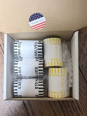 5 OBW Rolls of Kennedy Half Dollars - Sealed, Never Opened - ''2 Different Banks''